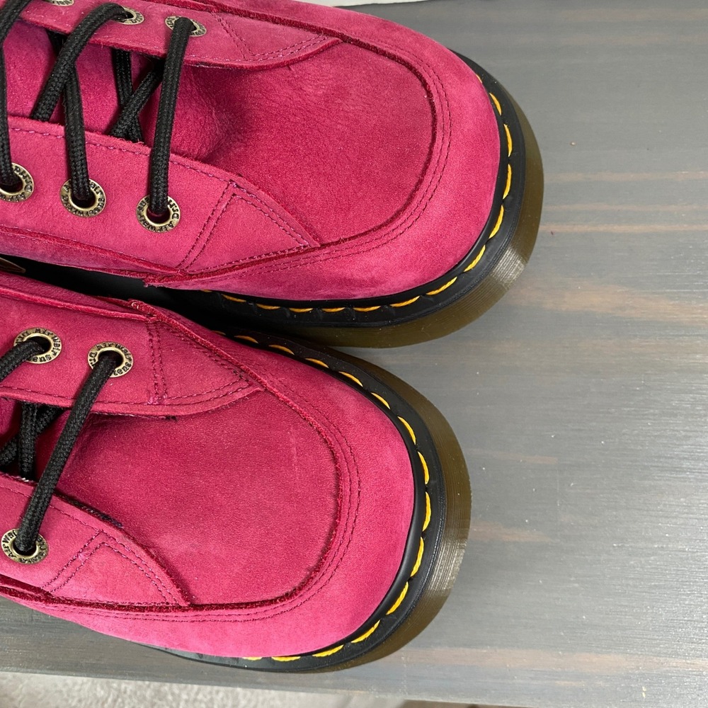 Dr. Marten Buzz 5i Milled Nubuck 90s Chunky Platform Shoes Women 9 Pink NWT - Picture 10 of 10